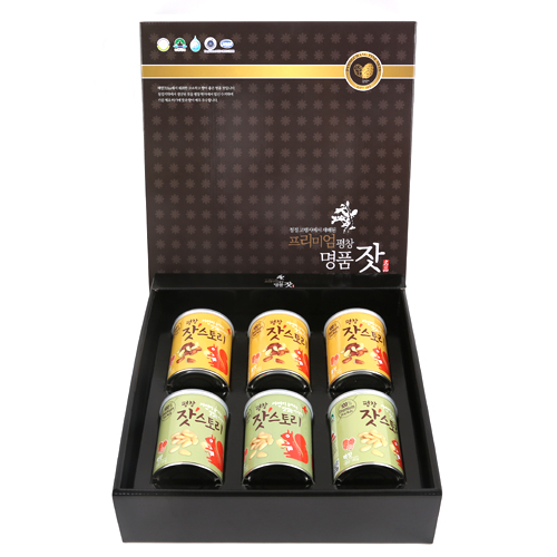 평창잣농원영농조합법인,1호 잣 선물세트(백잣140g*3캔 황잣140g*3캔)
